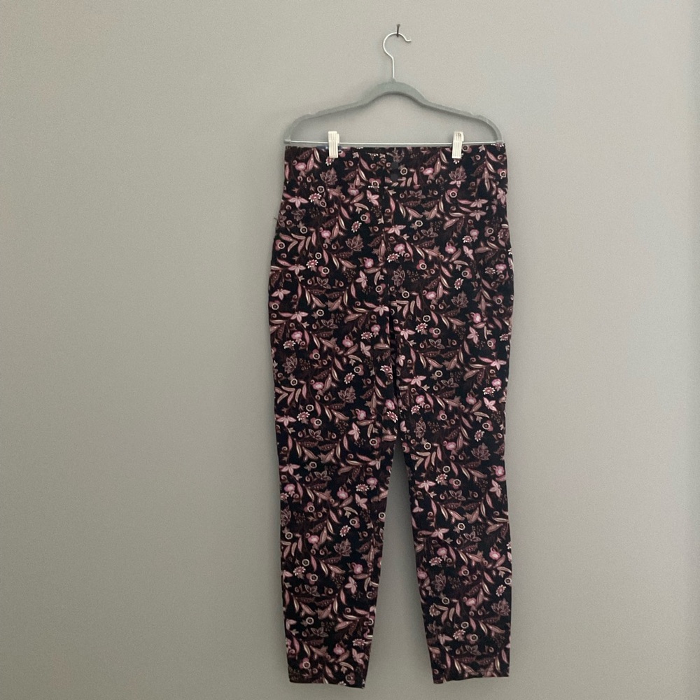 Terra & Sky Pullup Floral Pants 14W NWT